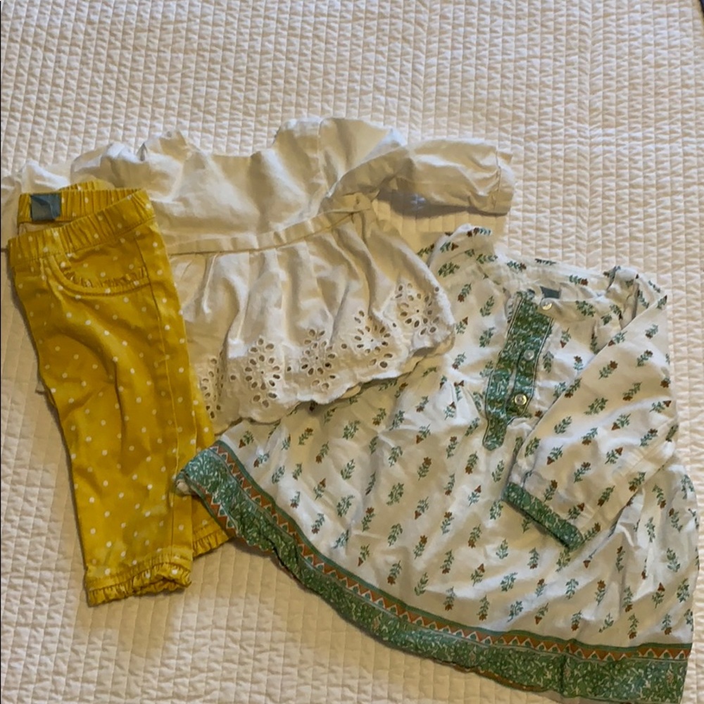 GAP Dress and pant outfit. BabyGap 3-6M